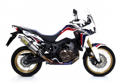 Exhaust Arrow Maxi Race-Tech Steel Cap Honda CRF 1000 L Africa Twin