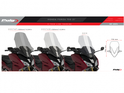 Puig parabrisas scooter V-Tech Touring Honda Forza 750