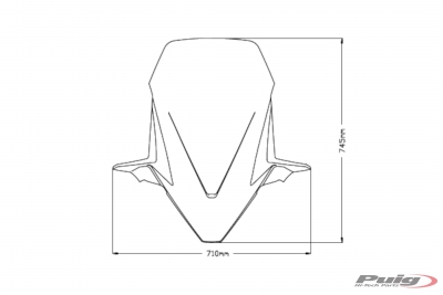 Puig parabrisas scooter V-Tech Touring Honda Forza 750