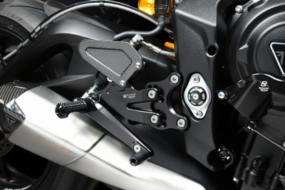 Bonamici footrest system Racing Triumph Street Triple 765 RS