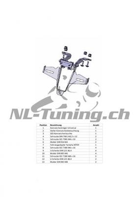 Support de plaque Yamaha MT-10