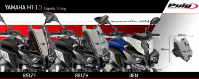 Parabrezza Puig Racing Yamaha MT-10