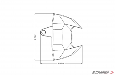 Puig onderste lampkuip Yamaha MT-07