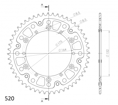 Pin Supersprox Stealth Yamaha TT 600 R