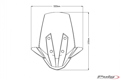 Puig Vindruta fr skoter V-Tech Touring BMW C 400 X