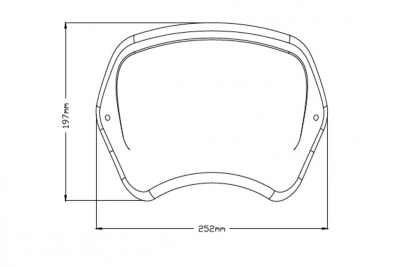 Puig Retro front panel BMW R NineT Pure