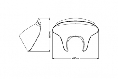 Custom Acces front fairing SML short BMW R18