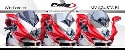 Puig Racing windshield MV Agusta F4