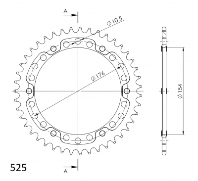 Supersprox Stealth sprocket Honda VFR 800 X