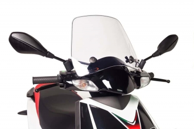 Vitre de scooter Puig Trafic Aprilia SR 125 Mortard