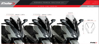 Puig Sportscheibe Honda Forza 125
