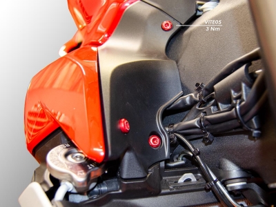 Ducabike screws set for cover front Ducati Streetfighter V2