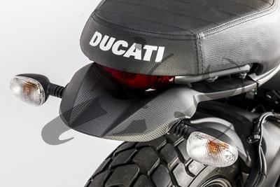 Carbon Ilmberger rear turn signal holder Ducati Scrambler Icon