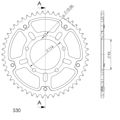 Supersprox Stealth sprocket Kawasaki ZZR1400