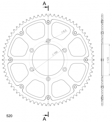 Supersprox Stealth sprocket KTM SMC / Enduro 690