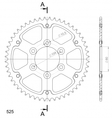 Supersprox Stealth sprocket Kawasaki Z900RS