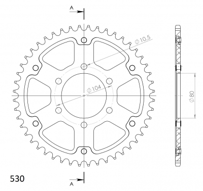 Supersprox Stealth sprocket Kawasaki ZRX 1200 R