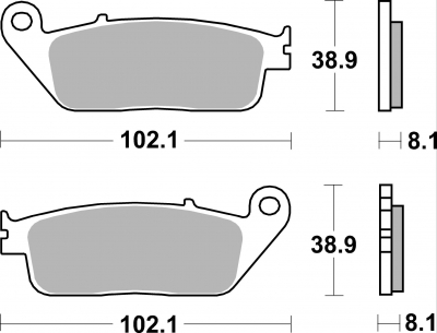 Plaquettes de frein AP Racing SFP Honda CBR 600 F