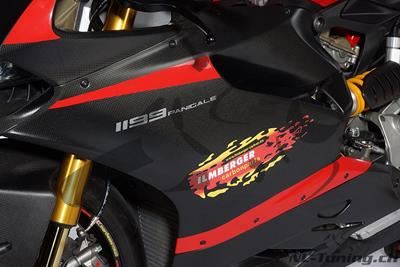 Carbon Ilmberger Seitenverkleidung Set Strasse Ducati Panigale 1199