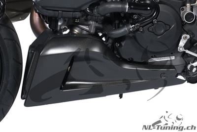 Carbon Ilmberger motorspoiler / kylaravskrmning set Uppsttning Ducati Diavel
