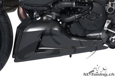 Carbon Ilmberger engine spoiler / oil cooler encl. Set Ducati Diavel