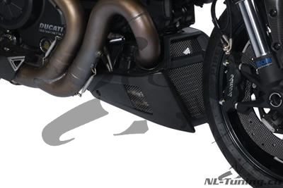 Carbon Ilmberger engine spoiler / oil cooler encl. Set Ducati Diavel
