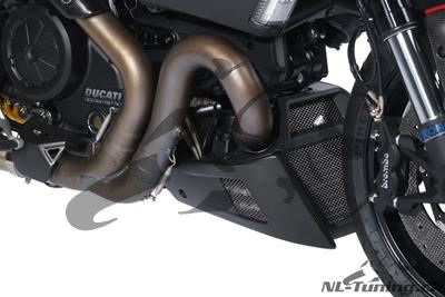 Carbon Ilmberger engine spoiler / oil cooler encl. Set Ducati Diavel