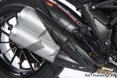 Koolstof Ilmberger Uitlaat hitteschild Ducati Diavel