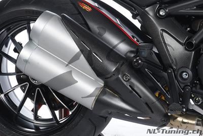 Kolfiber Ilmberger avgasvrmeskld Ducati Diavel