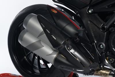 Koolstof Ilmberger Uitlaat hitteschild Ducati Diavel