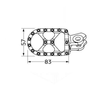 Puig Offroad footrests KTM SX 125 SX