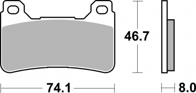 Plaquettes de frein AP Racing TRR Honda VFR 800 X