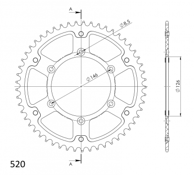 Supersprox Stealth sprocket Suzuki RMZ 450