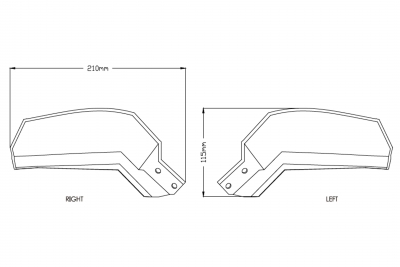 Kit dextension de protge-mains Puig Yamaha Tracer 900