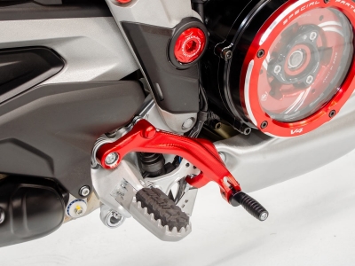 Ducabike rem- en koppelingshendel voetsteun set Ducati Multistrada V4