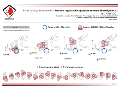 Sistema di pedane Ducabike Ducati Streetfighter V2