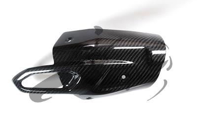 Carbon Ilmberger uitlaat hitteschild aan de voorkant van de demper BMW S 1000 XR