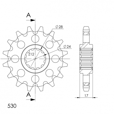 Supersprox sprocket Honda CBR 600/650 F