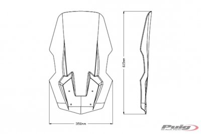 Puig Scooter Skiva V-Tech Touring Keeway Vieste 125