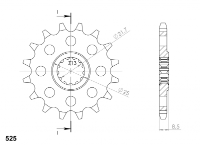 Supersprox sprocket Kawasaki Ninja ZX-9R