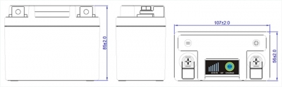 Intakt litiumbatteri Keeway RKF 125