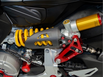Ducabike Copri ammortizzatore in carbonio Ducati Panigale V2