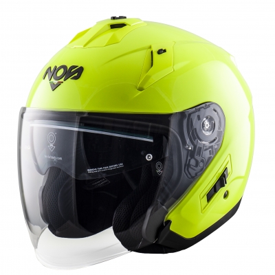 Casco NOS NS-2 giallo fluo