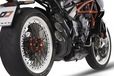Uitlaat QD Power Gun zwart MV Agusta Brutale 675
