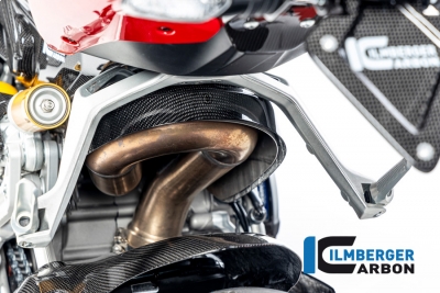 Carbon Ilmberger exhaust heat shield Ducati Streetfighter V2