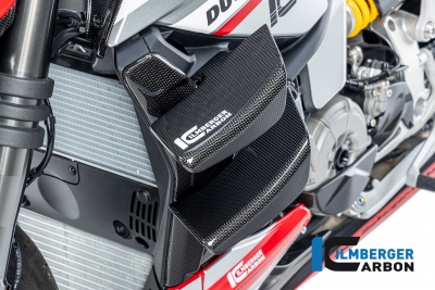 Set coperchio radiatore acqua in carbonio Ducati Streetfighter V2