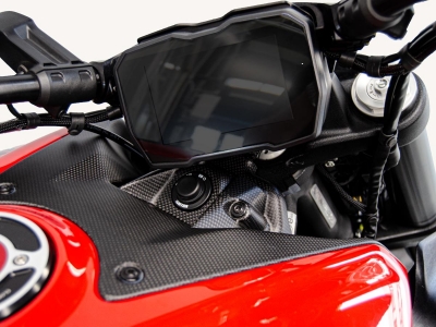 Tapa de cerradura de encendido Ducabike carbono Ducati Diavel V4