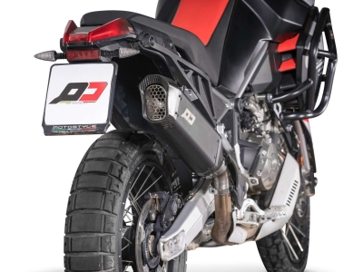 Auspuff QD Tourance Dark Aprilia Tuareg 660