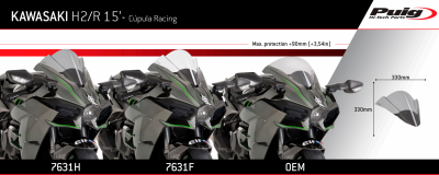 Puig Racing Windscherm Kawasaki Ninja H2