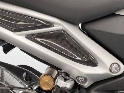DBK kit de protections latrales avant en carbone Triumph Street Triple 765